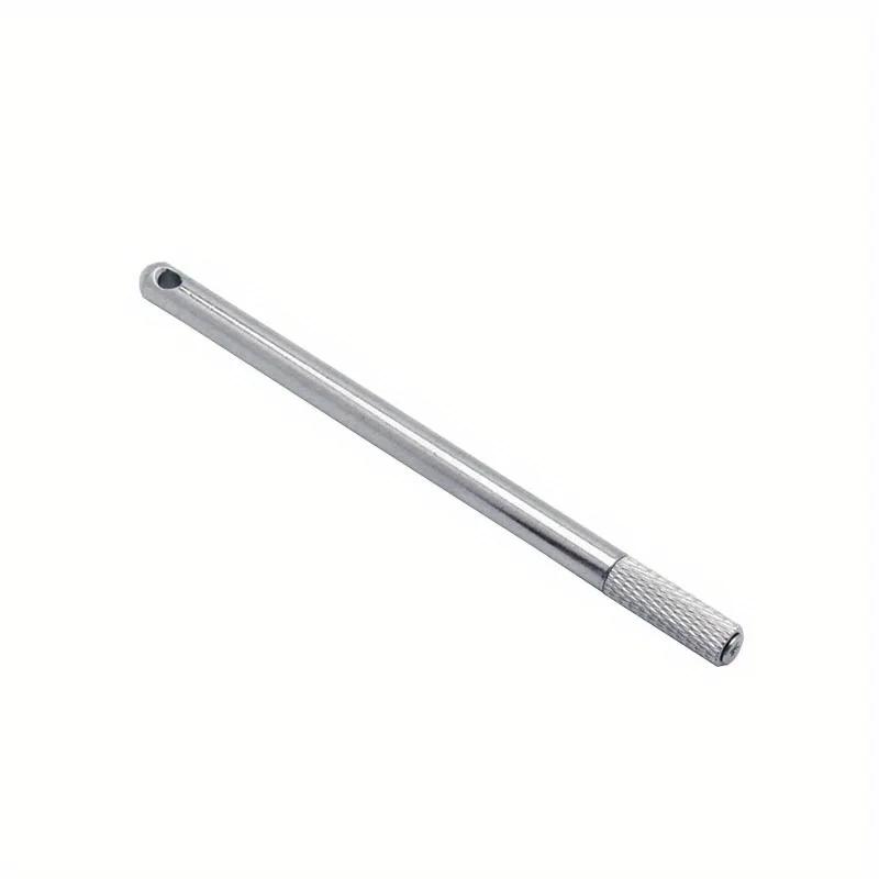 1pc Hand Leather Edge Oil Pen Stainless Steel DIY Leathercraft Side Oil Paint Roller Applicator Leather Dye Painting Tool