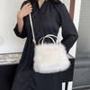 Neue Plüschtasche Imitation Fuchsfell Umhängetasche modisch vielseitig Herbst und Winter Wolltasche Umhängetasche