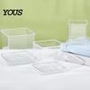 Orchid Planter for Phalaenopsis Clear with Saucer, Square Plant Pot Hydrophobic Succulents Drainage Holes, Transparent Flowerpot Phalaenopsis,