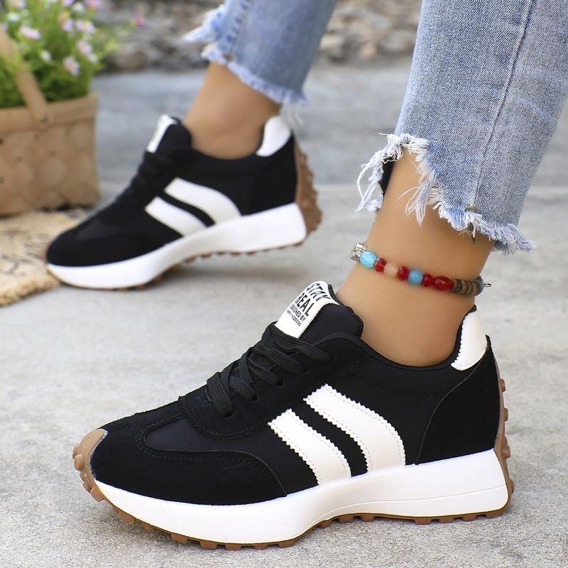 Anti-slip Sports Shoes for Women, New Style, Large Size, Platform Shoes, Low Heel
