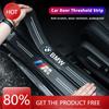 BABH1 New 2025 Leather Sticker Car Door Decals Carbon Fiber Threshold Anti Scratch For X1 X2 X3 X5 X4 F20 F10 F07 E70 E46 E90 E92