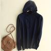 Women's Hooded Sweatshirt Slim Fashion Long Sleeve Top Solid Color Pullover