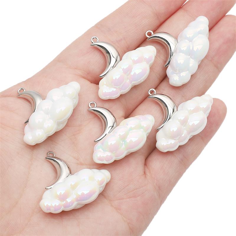 

1 шт./пакет, подвеска из смолы, DIY браслет, ожерелье, серьги, ювелирные аксессуары 30x27mm 1pc/bag