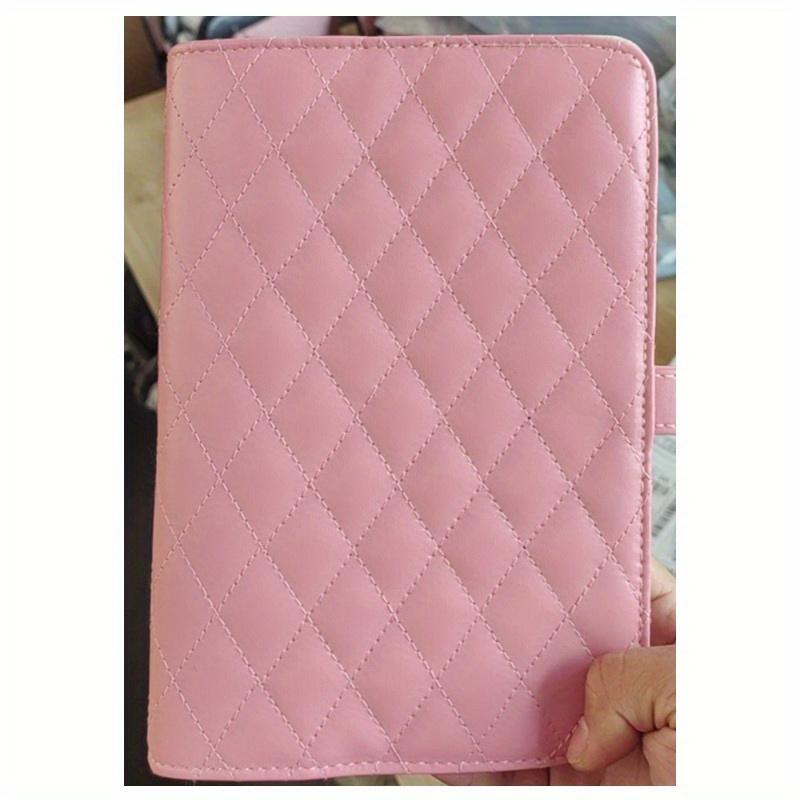 

Роскошная кожаная портативная книга для хранения ювелирных изделий с отрывными листами, большая вместительная сумка для хранения сережек, ожерелий, ювелирных изделий розовый