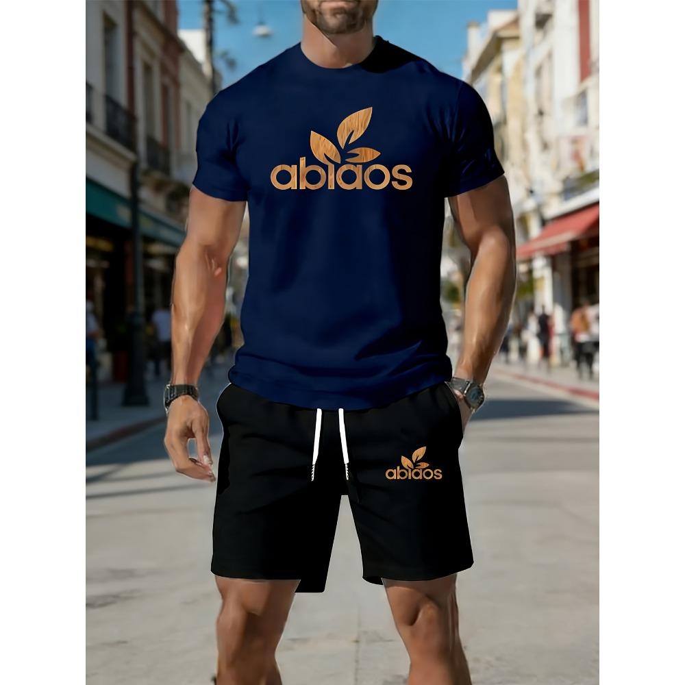 Ultimo Set Casual Resistente alle Pieghe, Trendy, Traspirante Design con Coulisse in Vita, Set da Uomo, Set Casual