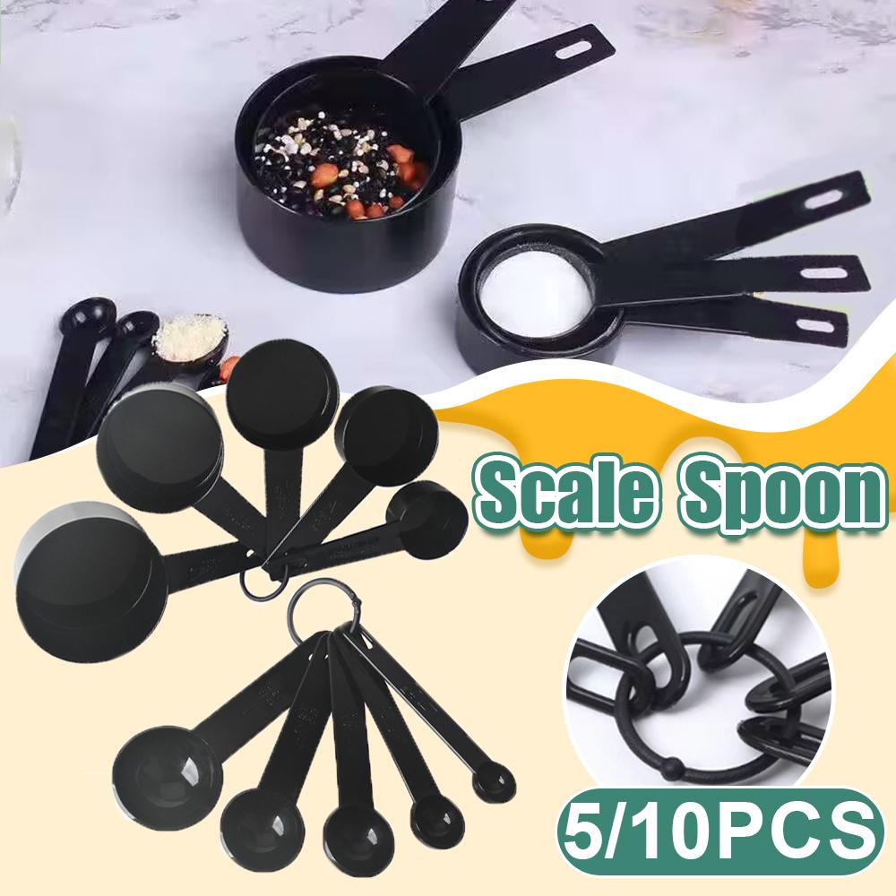 5/10PCS with Scale Measuring Spoon Teaspoon Multipurpose Spoon Cake Baking Flour Food Measuring Cup  Scoop Home Kitchen Cooking