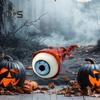 Halloweenská dekorace vytrženého očního jablka Strašidelné falešné oční bulvy s háčkem Gotická domácí dekorace pro halloweenskou akci/párty