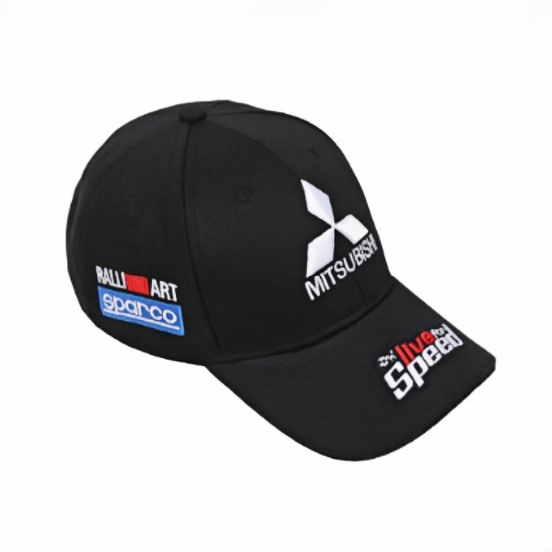Mitsubishi Baseballkappe mit besticktem Logo, für Outdoor-Wanderungen, Sport und Freizeit, verstellbare Größe, neue Serie für Paare