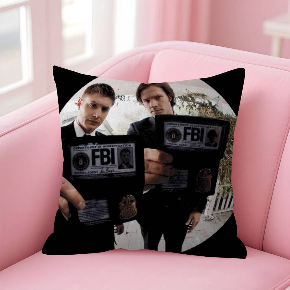 Tv Series Supernatural Pillow Cover Sofa Cushion Cover Home Room Decoration Children Gift