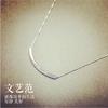 925 Sterling Silver Jewelry Fresh Temperament Fashion Simple Elbow Arc PopularClavicle Chain Necklaces XL009