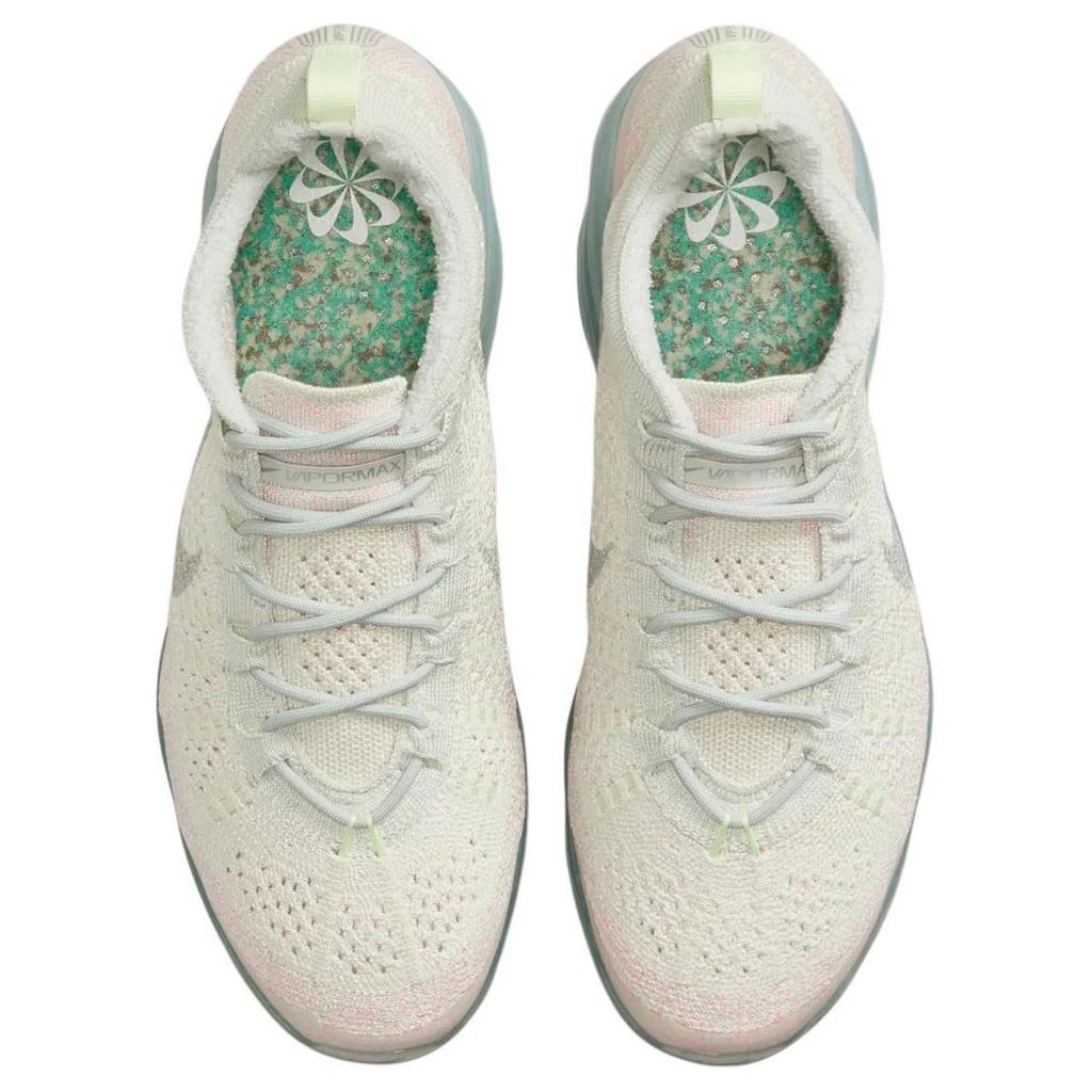 Nike  Air VaporMax 2023 Flyknit Sea Glass Pink Women Sneakers Cream Light-Silver Barely-Volt DV6840-005