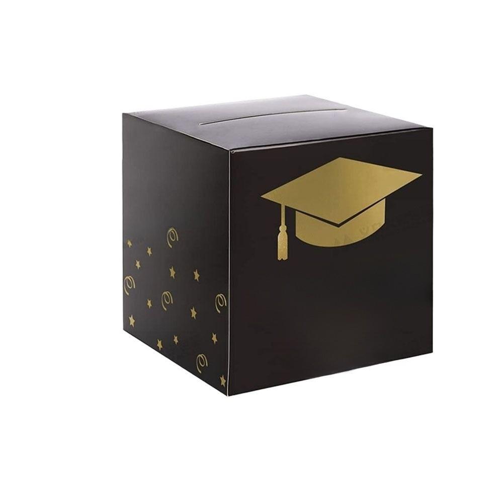 Black Golden Graduation Voting Box DIY Congrats Grad Card Box  Class of 2026