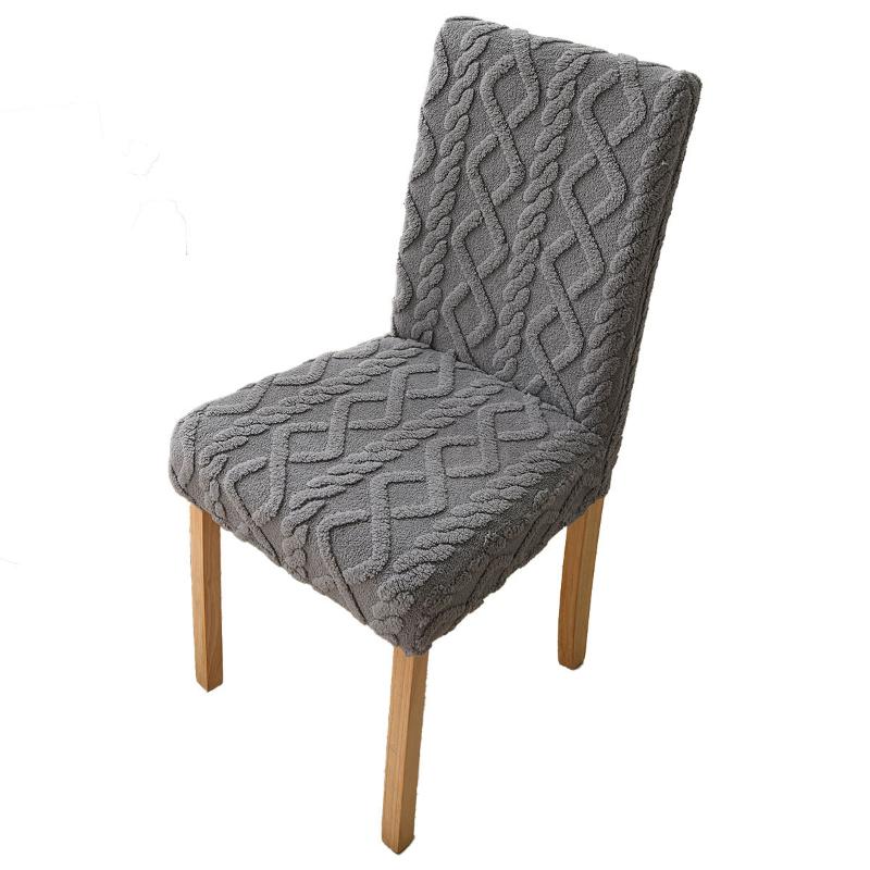 1PC Jacquard Craft Elegant Home Decor Comfortable Cable Knit Pattern Non-slip High Stretch Stain Resistant Multi-Color