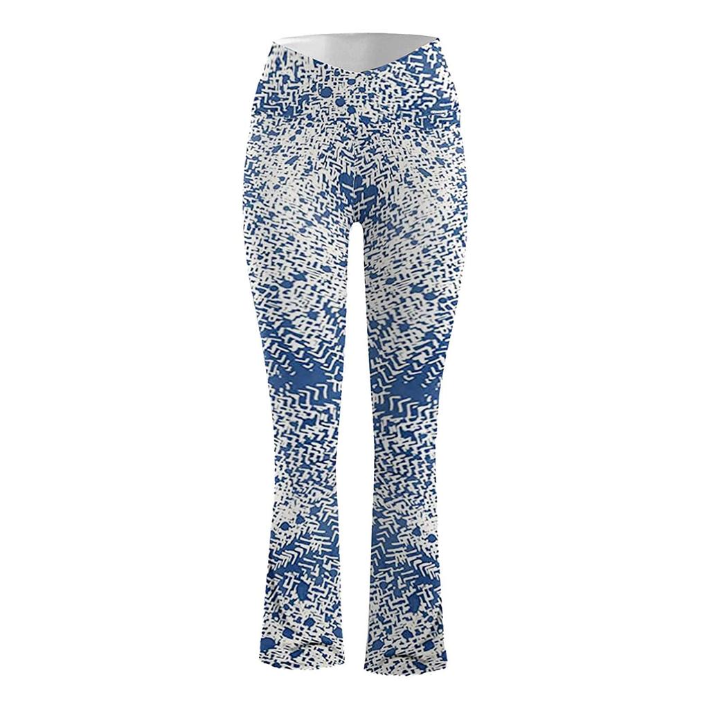 Fashion Womens Sexy Yoga Pants High Waist Cross Wide Leg Color Exercise Yoga Pants