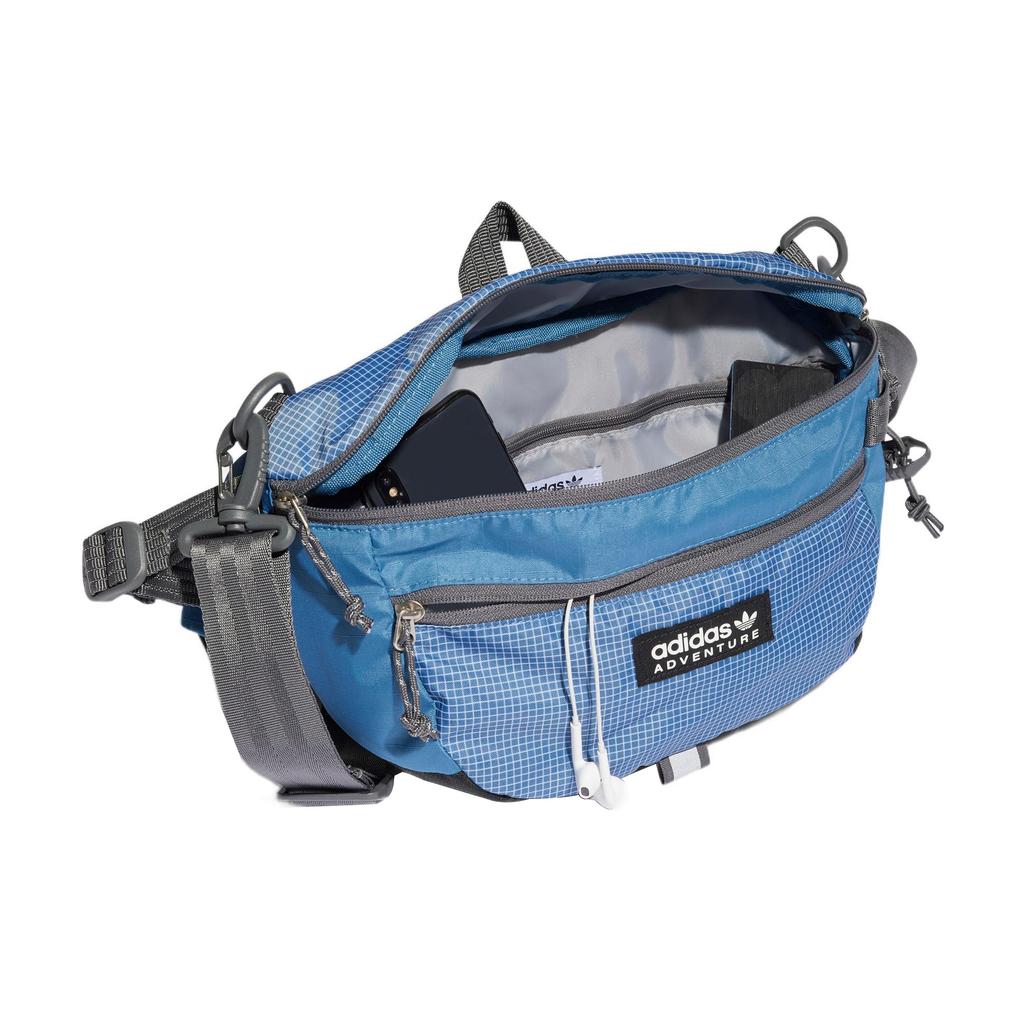 New Adidas Originals Recycled Material One Shoulder Crossbody Fanny Pack Tubas Unisex Altered Blue HL6779