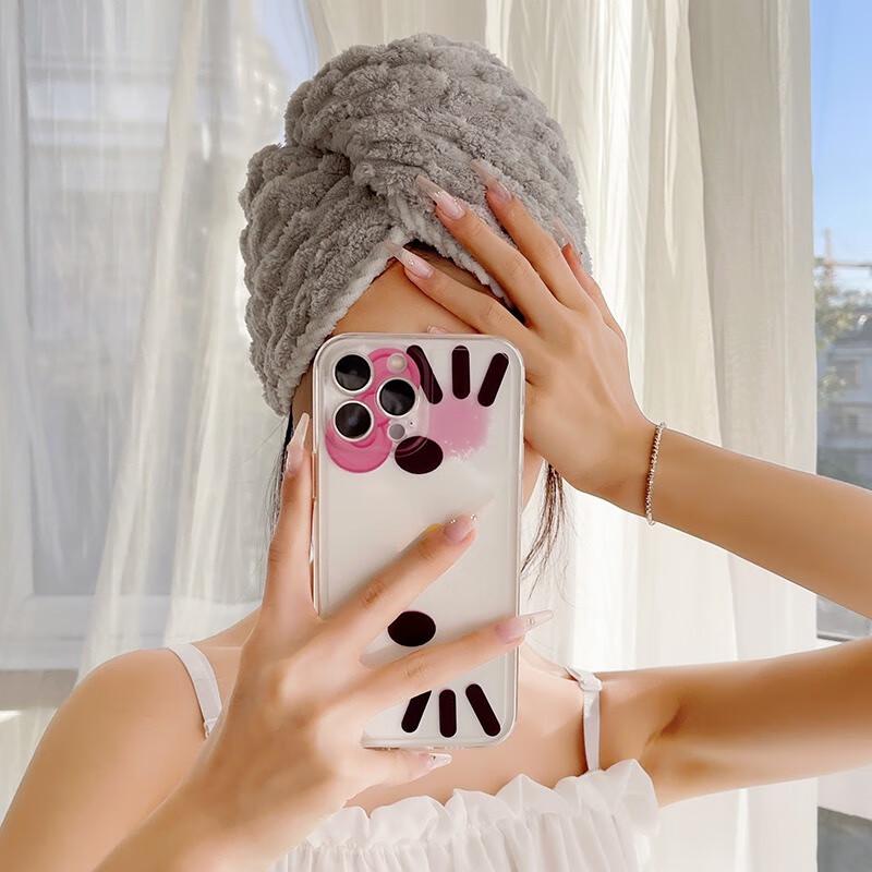 Coral Fleece Absorbent Hair Drying Turban (2-Pack)