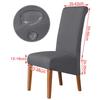 100%Waterproof Fabric Chair Cover Elastic XL Size Slipcover Solid Color Long Back Chair Covers Washable For Kitchen Home Hotel