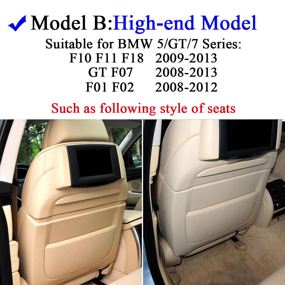Bil Högkvalitativ Läderficka för Baksätets Ryggstöd Förpackningslist för BMW 5 5GT 7-serie F10 F11 F07 F01 F02 730 735 740