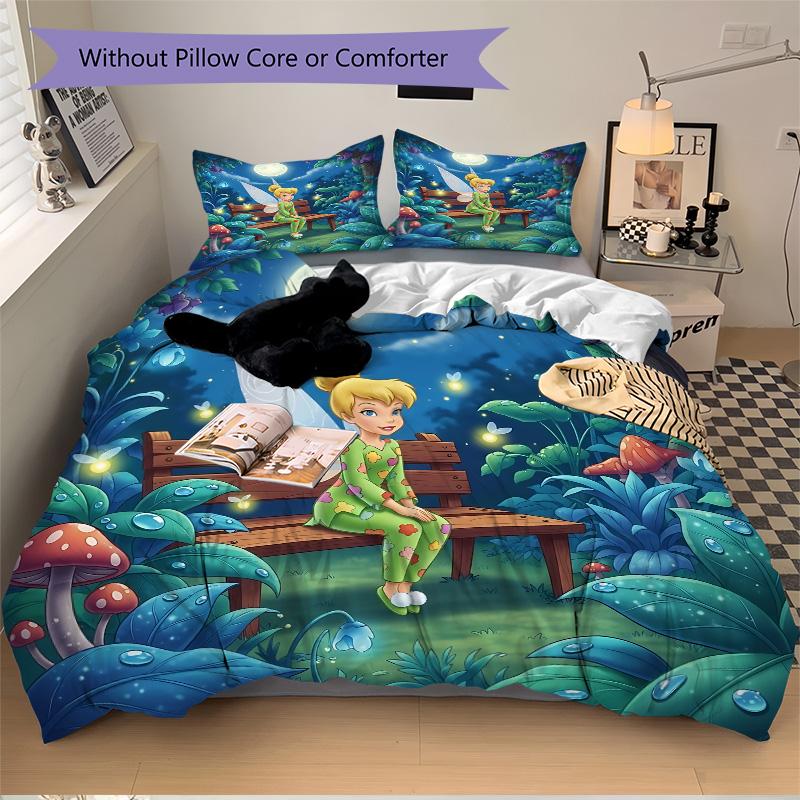 Fairy Moonlit Garden Print 3Pcs Bedding Setduvet Cover With 2 Bedropillowcase Home Birthday Gift