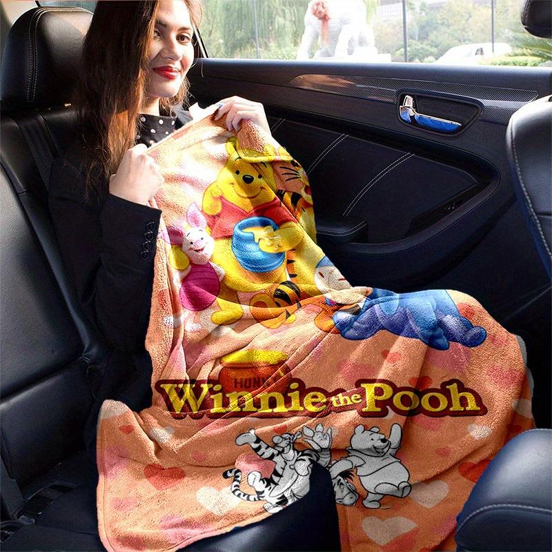 1pc. Cute Winnie The Pooh Cartoon Blanket, Soft Throw Blankets, Warm Cozy Bedding Cover for Couch Sofa Bedroom Living Room, Perfect Gift for
