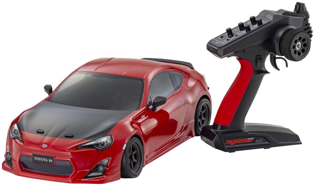 Kyosho EP 2WD Fazer D2 FZD2 Series Readyset Toyota 86 GT Tuned Version Lightning Red Electric Radio Control 1/10 (34502T1)
