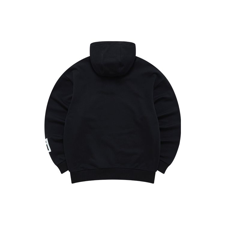 Fila X Van Gogh Museum Collaboration Printed Sports Knit Hoodie Men Hoodie Black F11M218202F-BK