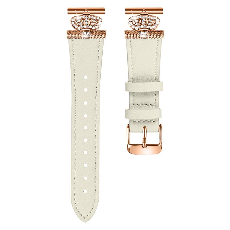 

For Motorola Moto 360 42mm (2nd gen) Rose Gold Buckle Cowhide Band Adjustable Watch Strap Apricot