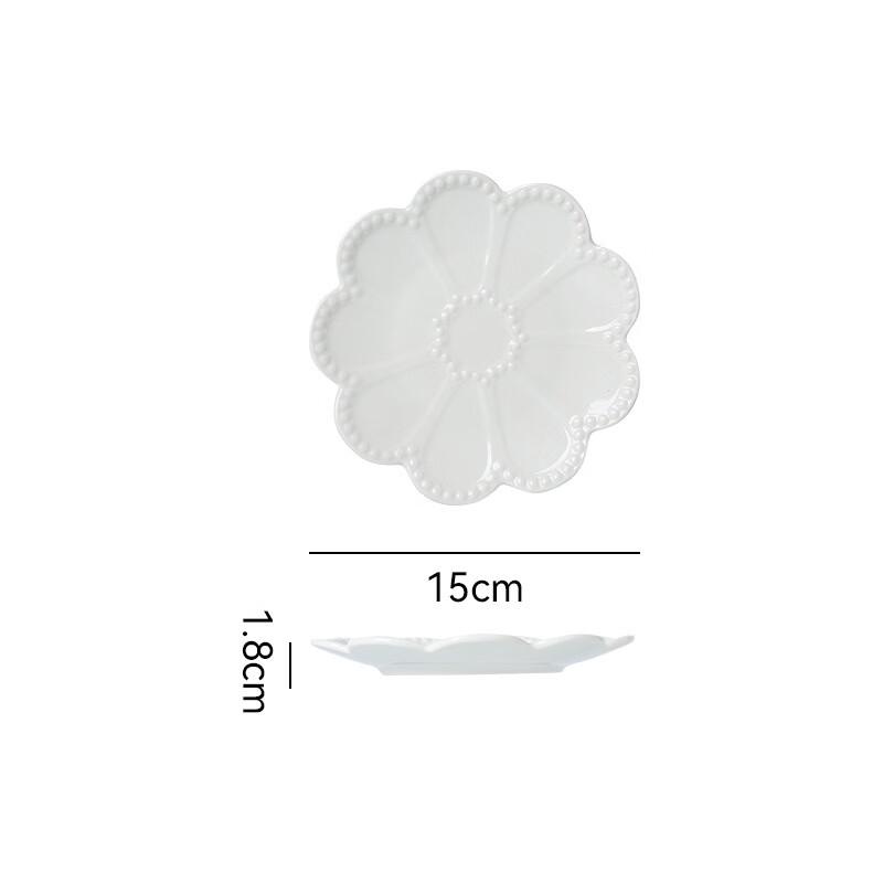 Abay Roman Embossed Ceramic Dinner Plate
