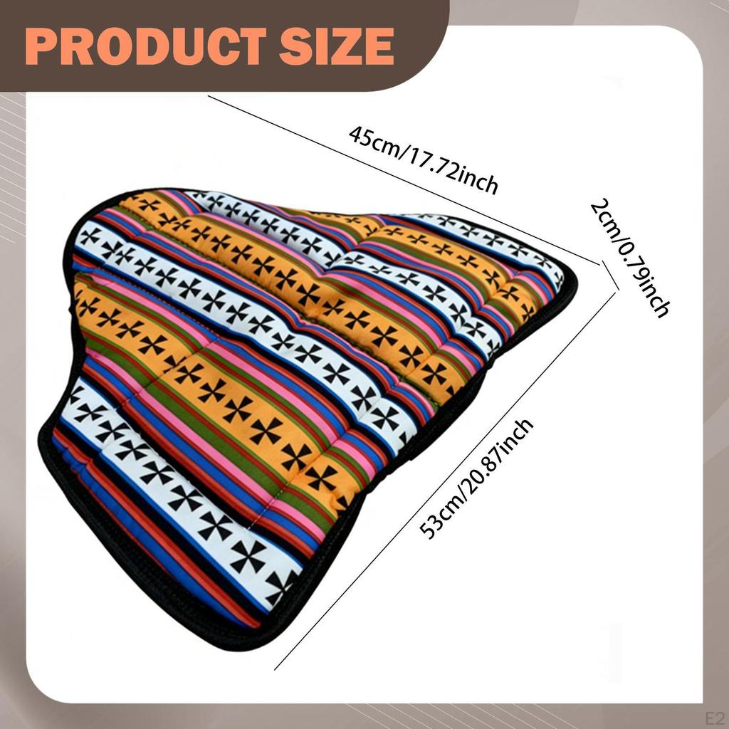 Horse Riding Saddle Pad, Shock Absorbing Thick Accessory, Western Equine Supply for Dressage,