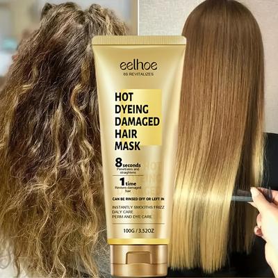Keratin Intensive Feuchtigkeitsspendende Haarmaske – Macht das Haar weich und geschmeidig, Dauerwellen und Färben von geschädigtem, trockenem und krausem Haar – Professionelle Haarpflegecreme