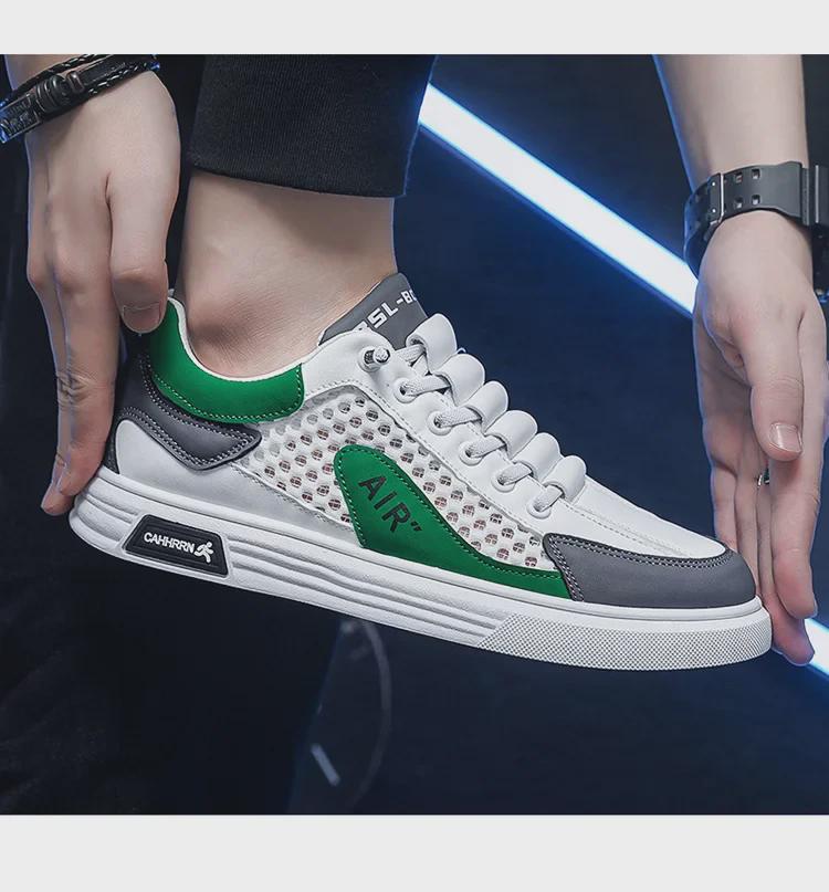 Adidași de vară cu plasă pentru bărbați 2024: Pantofi sport casual respirabili, versatili, ușori, la modă