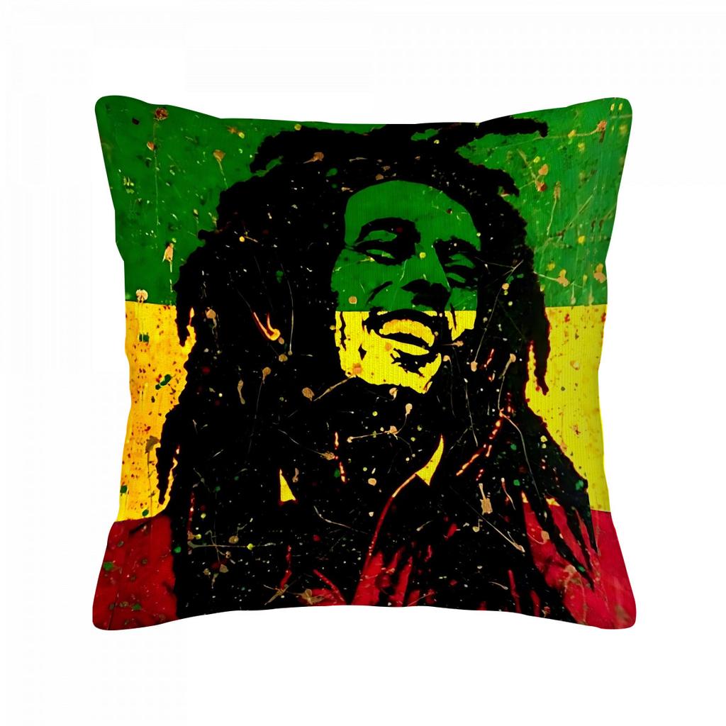 Reggae Bob Marleys Pillowcase Anime Throw Pillow Covers For Living Room Cushions Home Decorations Interior Decoration Sofa Cover