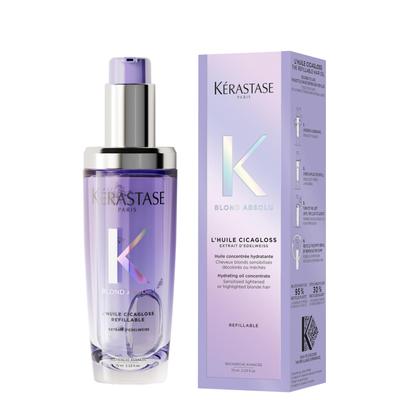 Kérastase Huile Cica Extreme Hair Oil, 75mL, for High-tone Color Care, Manageable Hair, Bleach-free Color, Softening, and Moisturizing.