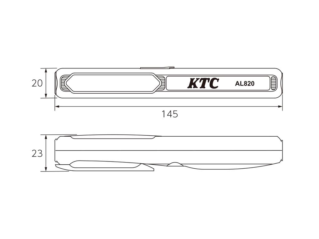 Kyoto Tool Rechargeable LED Penlight Head Max AL820 (KTC) (with Holder), 380lm,