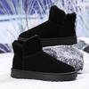 Black Warm Fur Ankle Boots Long Plush Outdoor Mens Sneakers Waterproof Male Casual Shoes Botas Para Hombre Winter Men Snow Boots