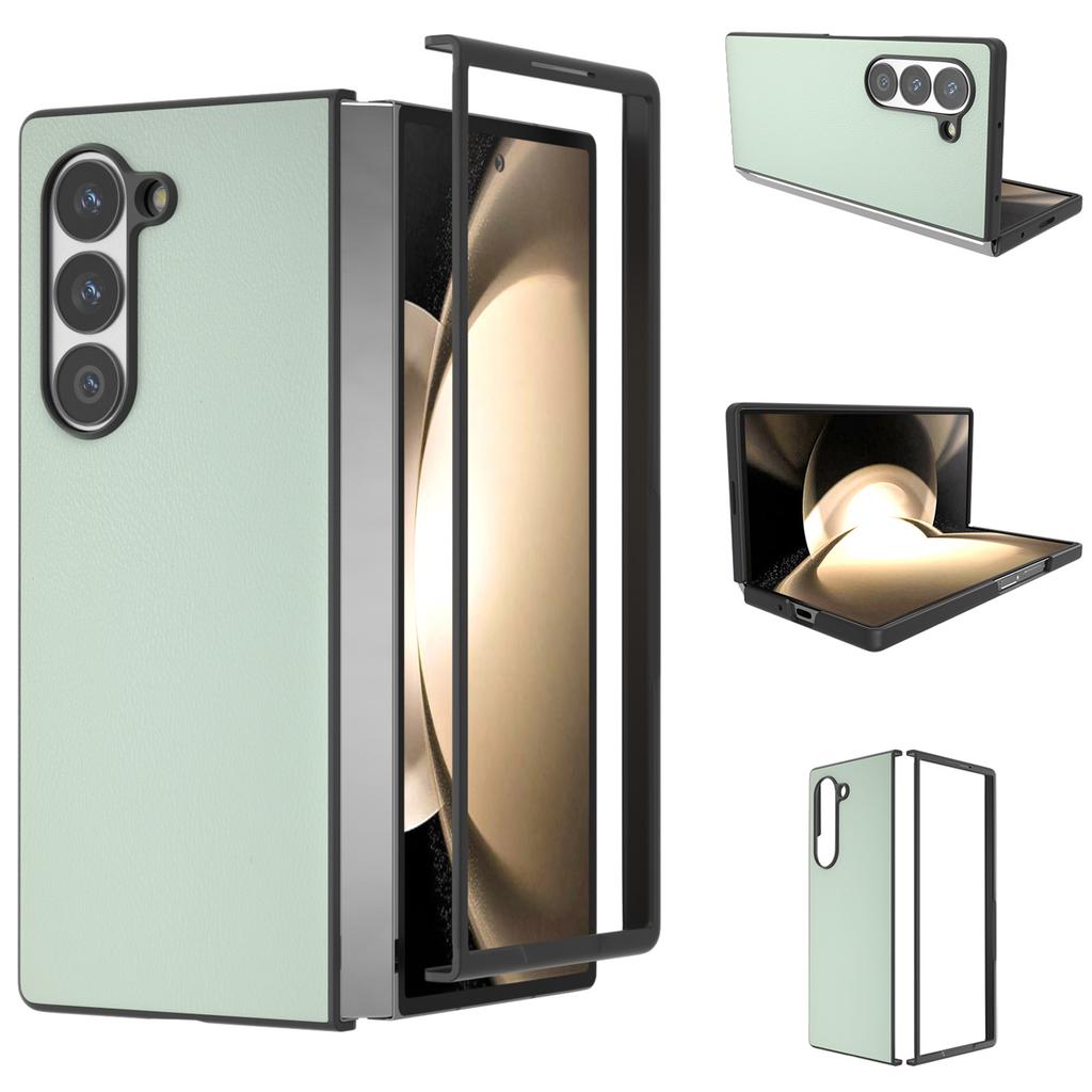 Für Samsung Galaxy Z Fold6 5G Hülle PU-Lederbeschichtete PC-Schutzhülle