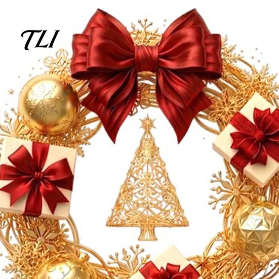 Seasonal Storefront Display Christmas Wreath Static Window Sticker, Decorative Decals for Glass Doors And Windows, Reusable Stickers Removable