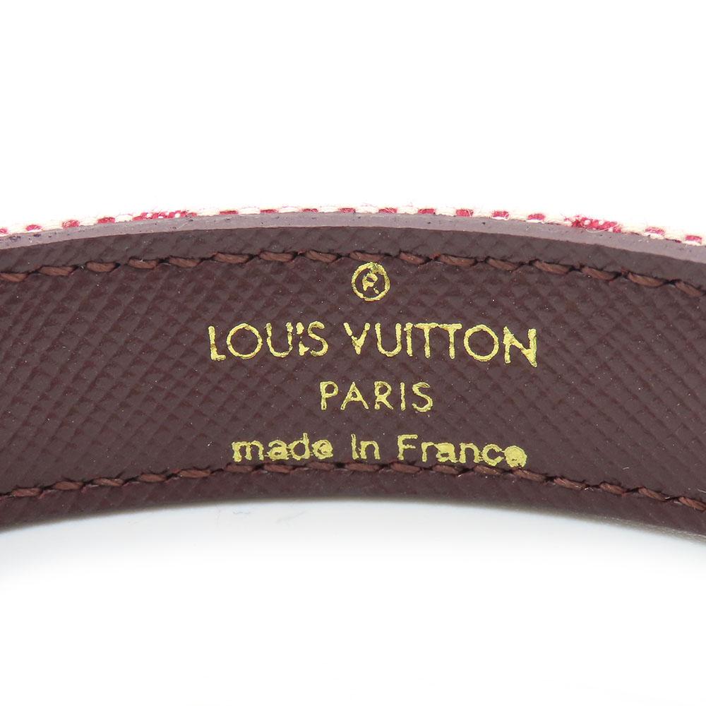Used LOUIS VUITTON Bracelet Good Luck Bless M64459 Monogram Mini/metal 18.1g Pink Accessories