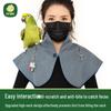 Parrot Anti-Scratch Shawl with Poop Catching Collar - Extended Protection for Cockatiel and Large Birds