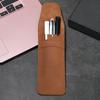 Husă de pix din piele vintage Husă portabilă de buzunar pentru stilou Mini geantă de depozitare pentru articole de papetărie pentru studenți de călătorii de afaceri Rechizite de birou