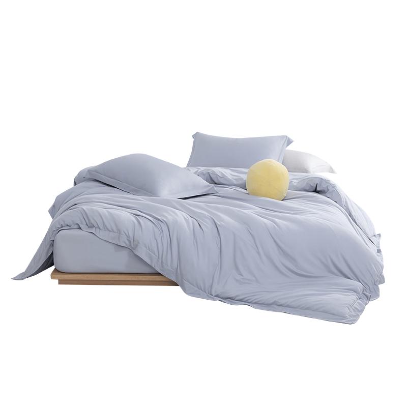 Luolai Tencel Knitted Cool Touch 4-Piece Fitted Sheet Set 1.5M (Duvet 200x230cm) синий
