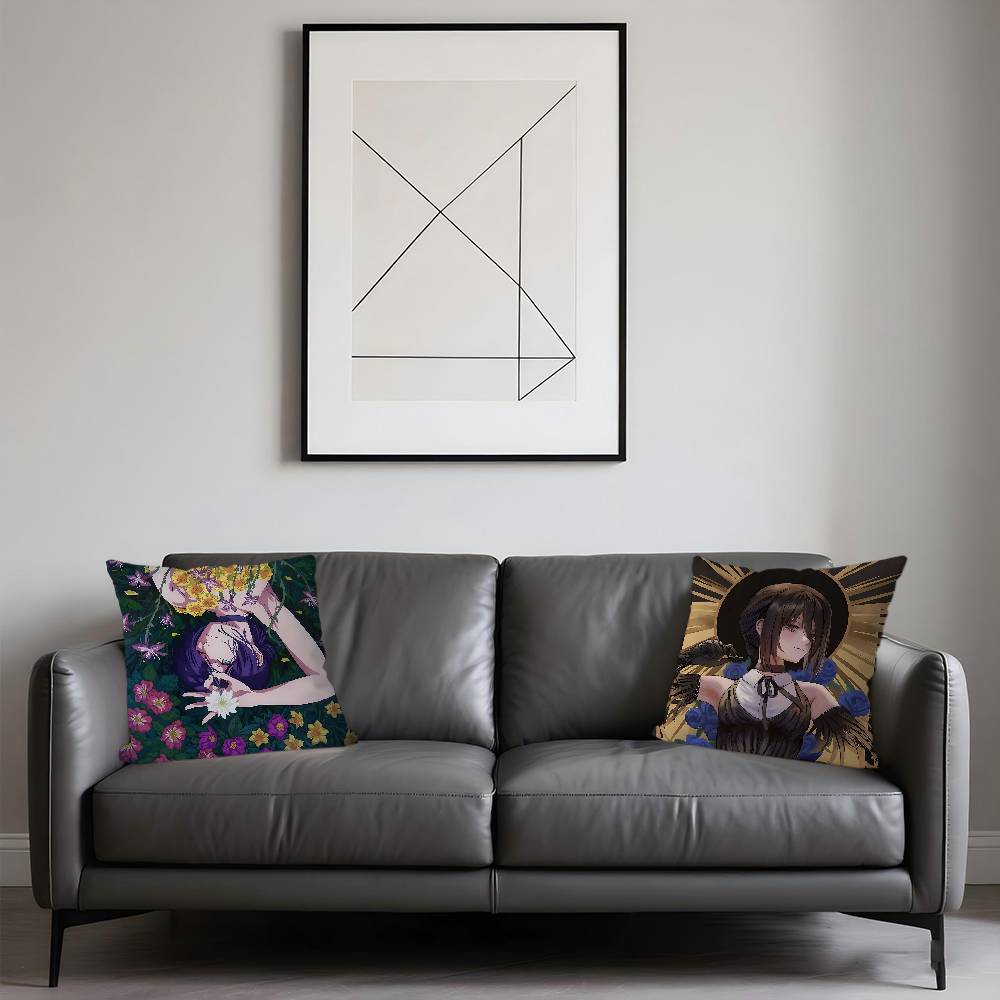 Reze Anime Pillow Cover Design Cushion Cover Decor Holiday Decorati