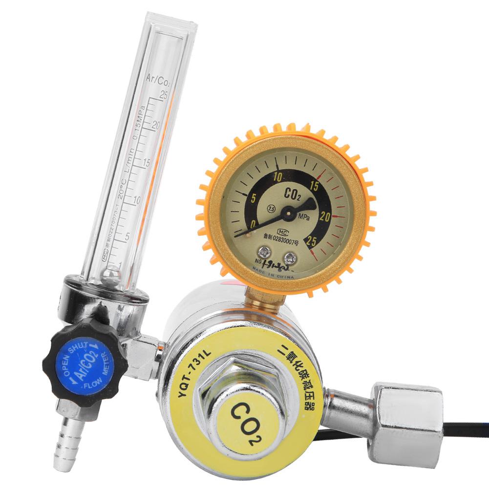 Carbon Dioxide Decompressor Heating Reducer Zinc Alloy Female Thread G58in