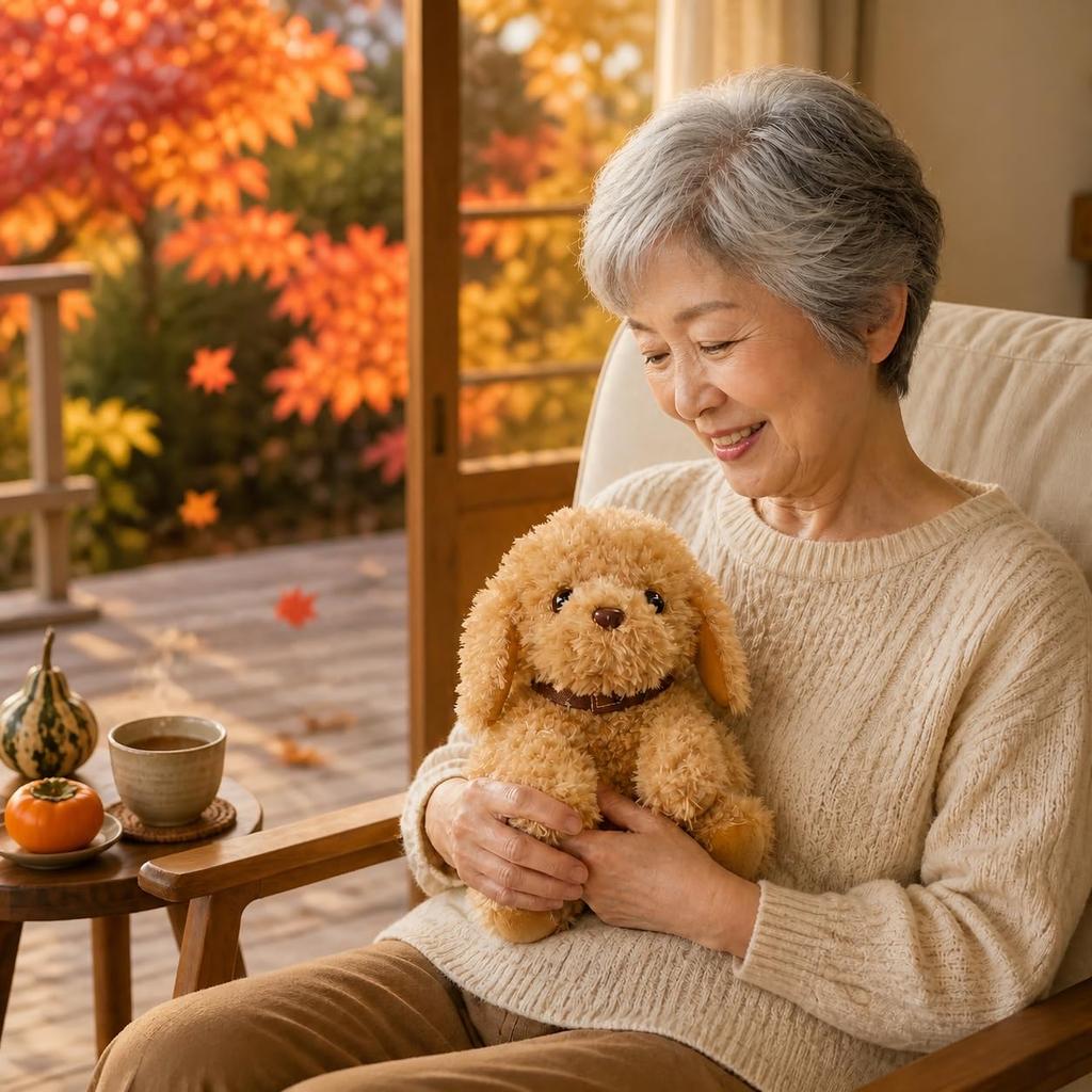 plush toy for Talking Toy Easy to use even for Perfect Phone support Voice-activated adults Poodle. seniors. gift. available.