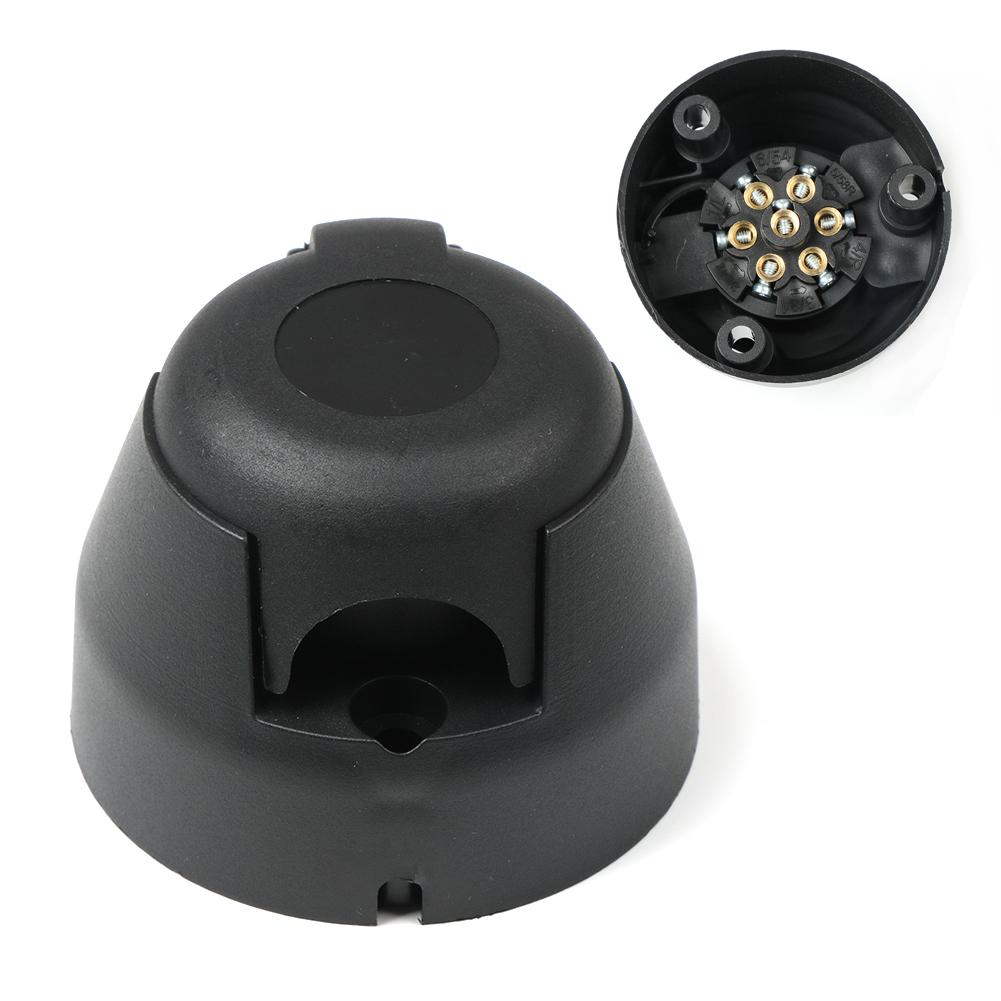 7/13Pin 12V Trailer Wiring Socket Towbar Towing Converter Durable Plug Socket Adapter Protector Connections for Caravan Truck