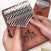 Wood 17 Key Kalimba Thumb Piano for Kids Adults, Kalimba 17 Keys Thumb Piano Finger Marimba Instrument for Music Lover