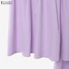 ZANZEA Women Elegant Casual Sleeveless Vest Tops With Loose Skirts Two Piece Suit Sets