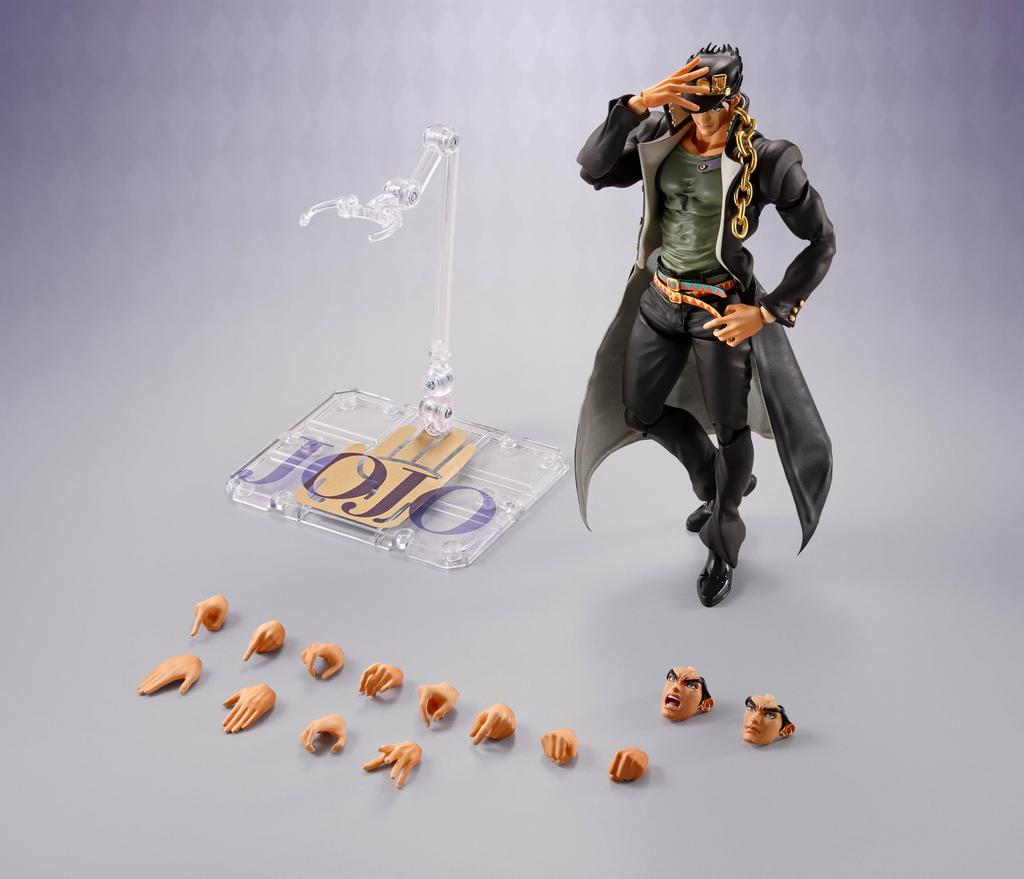 TAMASHII NATIONS Bizarre Adventure Stardust Crusaders Jotaro Kujo 170mm PVC ABS Fabric Metal Painted Action Figure S.H.Figuarts JoJo's Approx. & & &