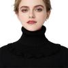 Fake Collar Scarf Detachable High Collar Solid Color Knitted Turtleneck Scarves Collar Insert Fashion