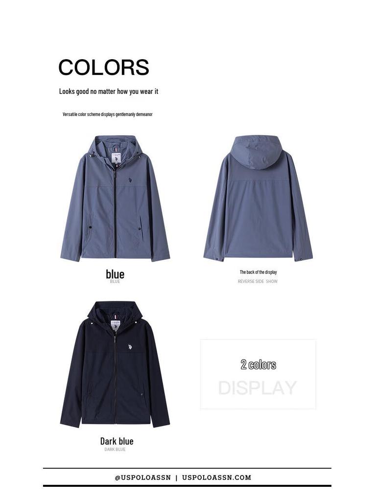 U.S. Polo Assn. Men's Hooded Casual Outdoor Jacket